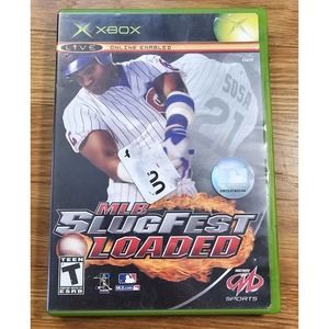 MLB SlugFest Loaded Xbox Game: 2004 Xbox. Manual & Tested